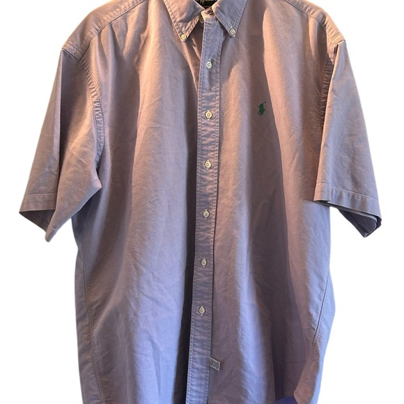 Ralph Lauren Lavender Button Down Shirt Large Business Dressy - Picture 1 of 3